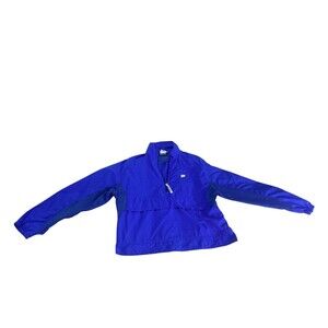 Vintage Solumbra Sun Precautions Jacket Blue Size S 1/4 Zip Windbreaker UPF 30+